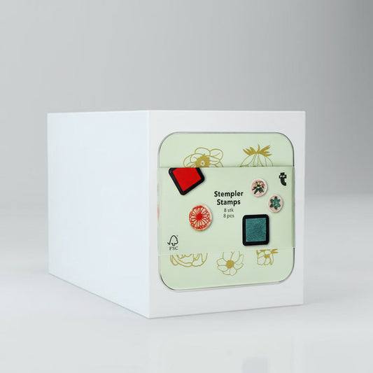 Flower stamps set - 8 pcs