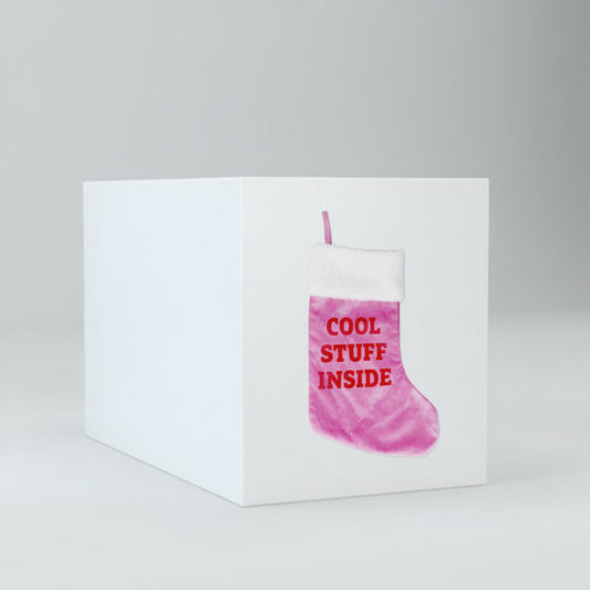 Pink Christmas stocking